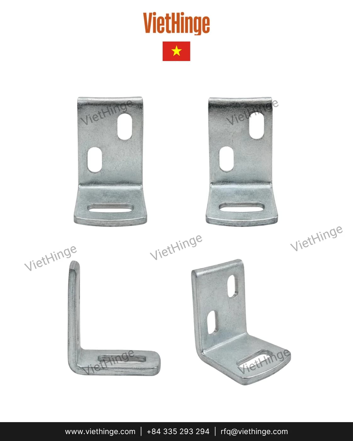 Angle bracket geometry and mounting holes