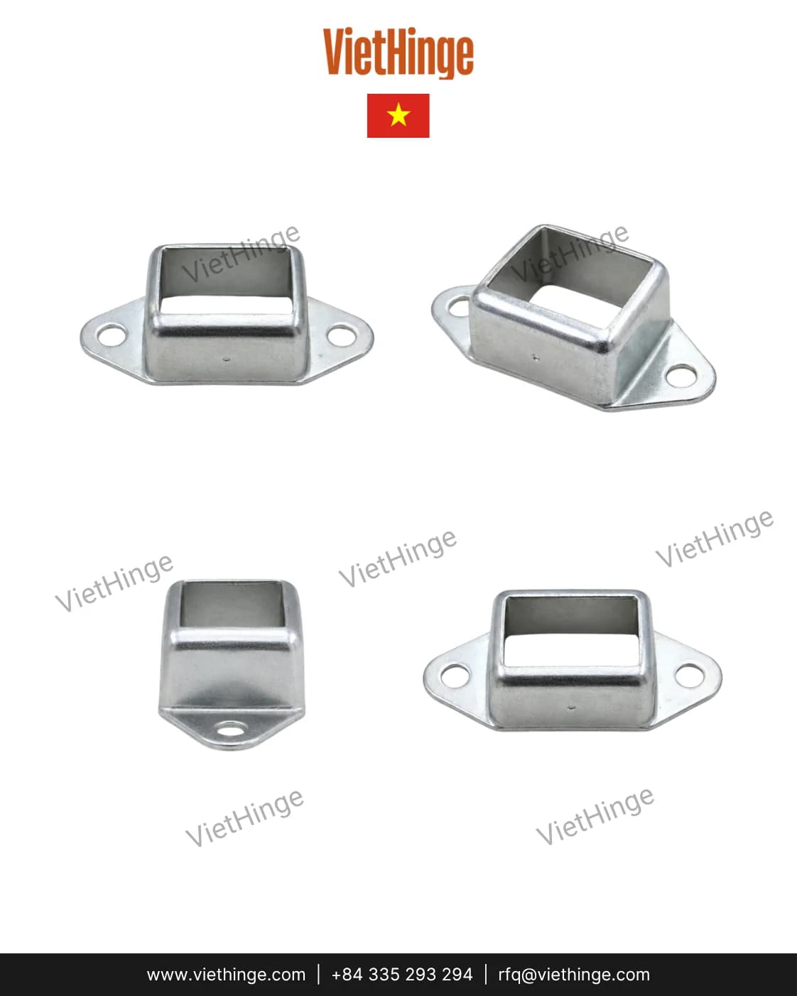 End cap styles for square and shaped tube profiles