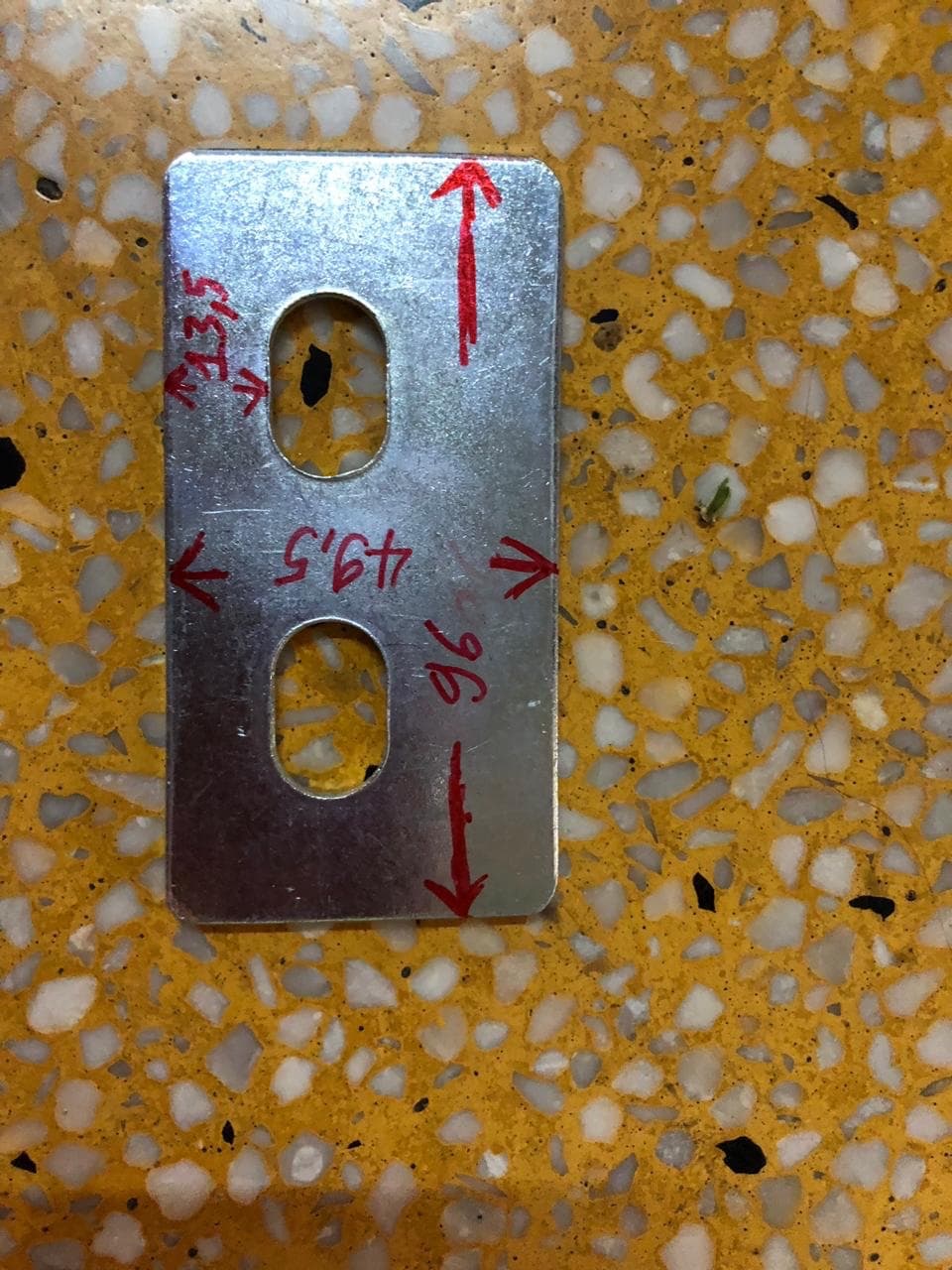 PBP 100x50 metal plate bracket