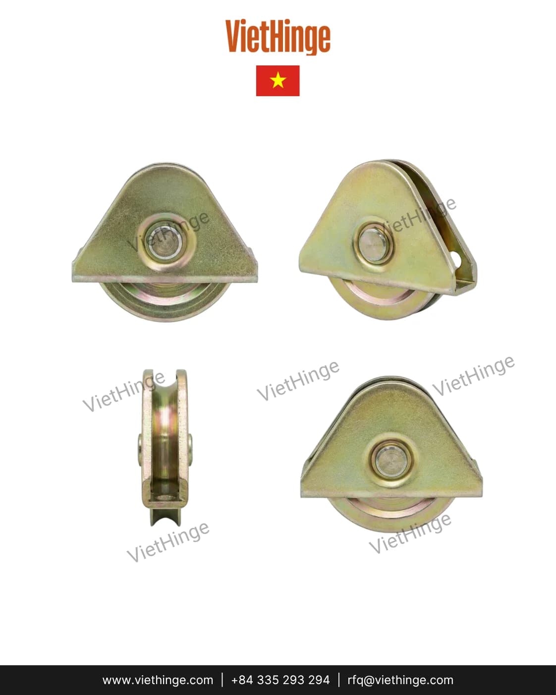 Caster wheel and mounting hardware configuration