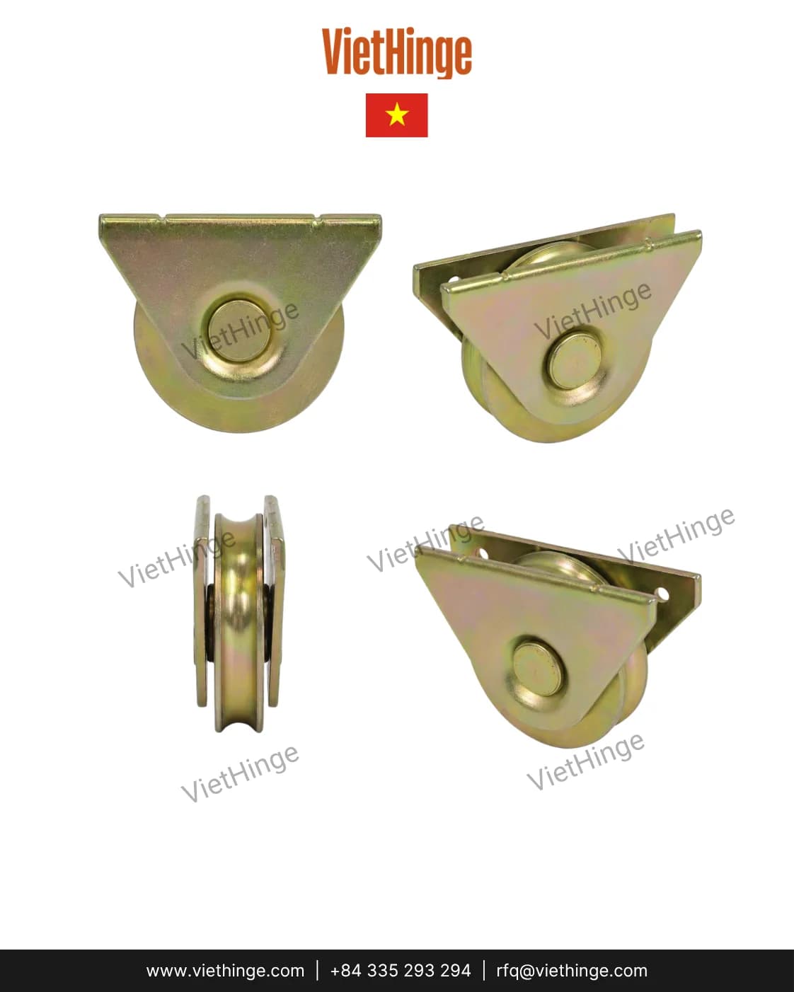 Wheel caster side and bracket detail