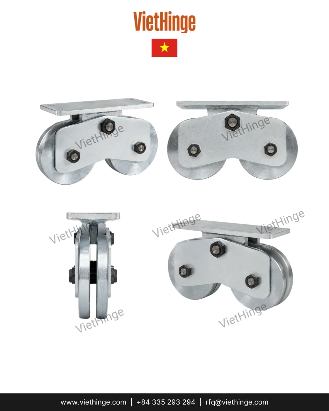 Wheel and caster finish and construction detail