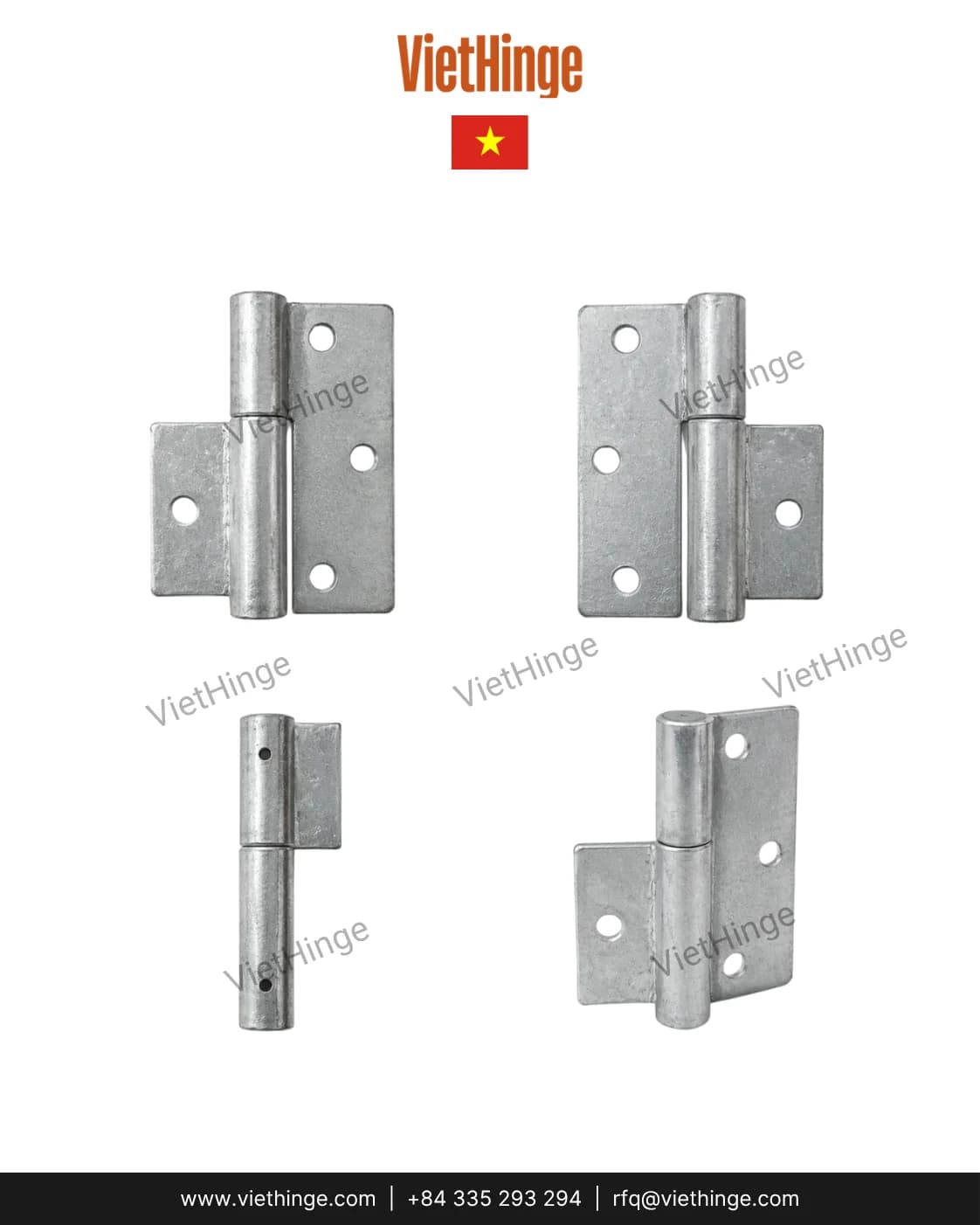 Metal hinge product assortment for OEM sourcing from Vietnam